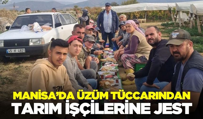 Sarıgöl'de gelenek devam ediyor: Üzüm işçileri unutulmadı!