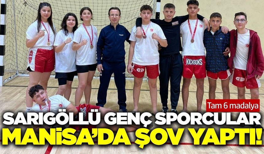 Sarıgöllü sporcular Manisa'da fırtına gibi esti
