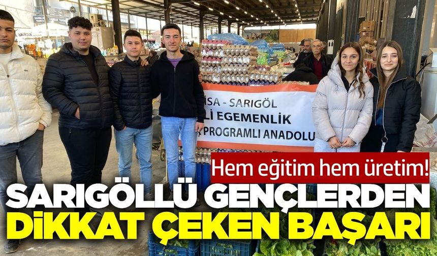 Sarıgöllü öğrencilerden üretimde büyük başarı