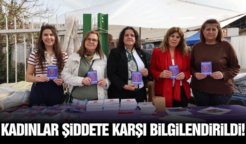 Şehzadeler'de kadınlar şiddete karşı bilgilendirildi