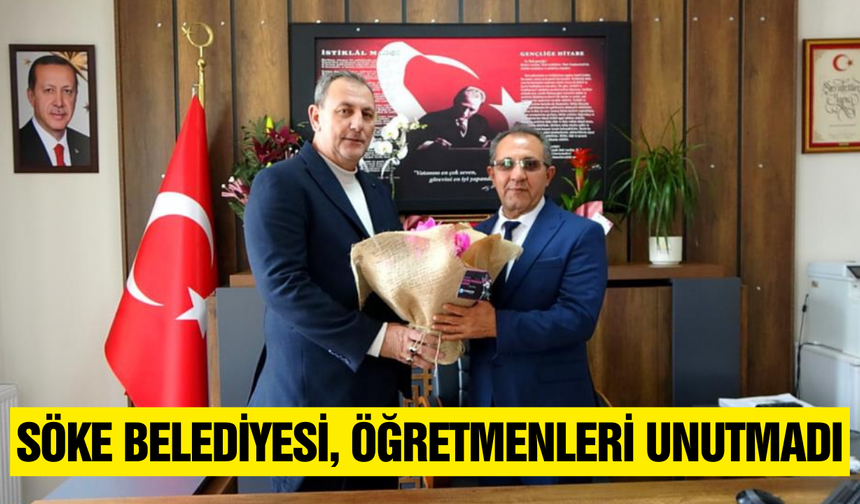 24 Kasım'da Söke'de öğretmenler unutulmadı