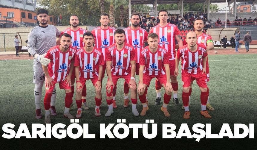 Süper Amatör Lig'in ilk maçında Sarıgöl kaybetti