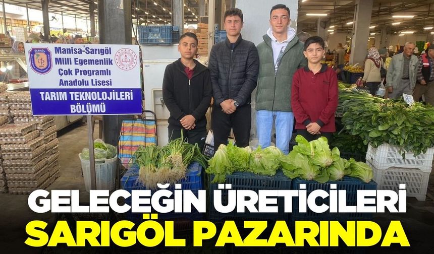 Sarıgöl'de öğrencilerin üretimine yoğun ilgi!