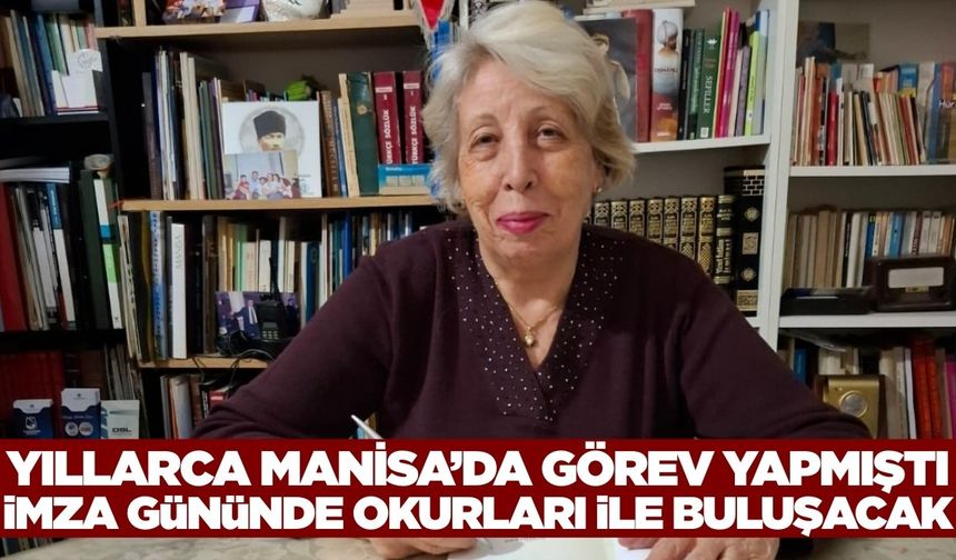 Manisa'nın sevilen öğretmeni, kitaplarını okurlarla buluşturuyor