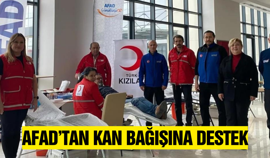 Kan bağışı kampanyası büyük ilgi gördü!