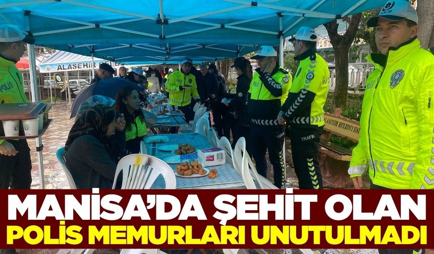 Alaşehir'de şehit polisler unutulmadı