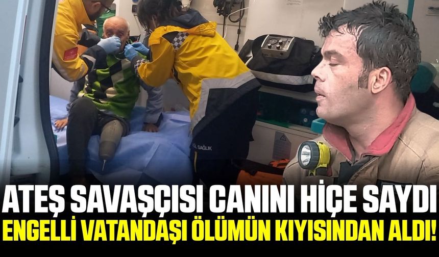 Manisa’da Alevlerin Arasından Hayata Dönüş: İtfaiye Eri Canını Hiçe Saydı!