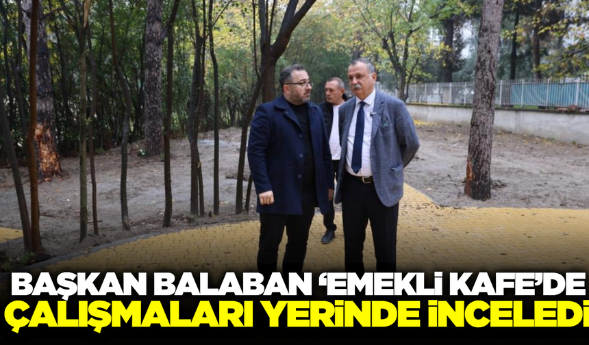 Emekli Kafe'de çalışmalar sürüyor!