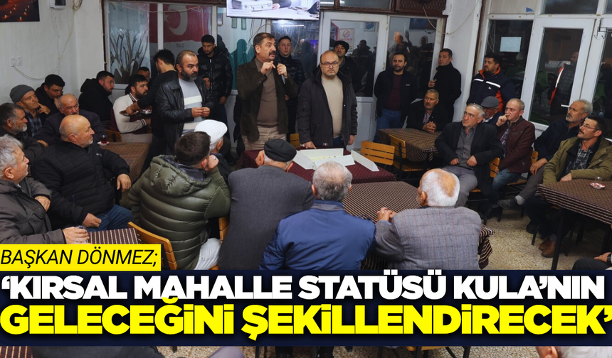 Başkan Dönmez, vatandaşlarla bir araya geldi