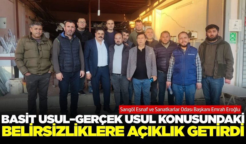 Başkan Eroğlu'ndan Sarıgöl esnafına vergi düzenlemesiyle ilgili net mesaj