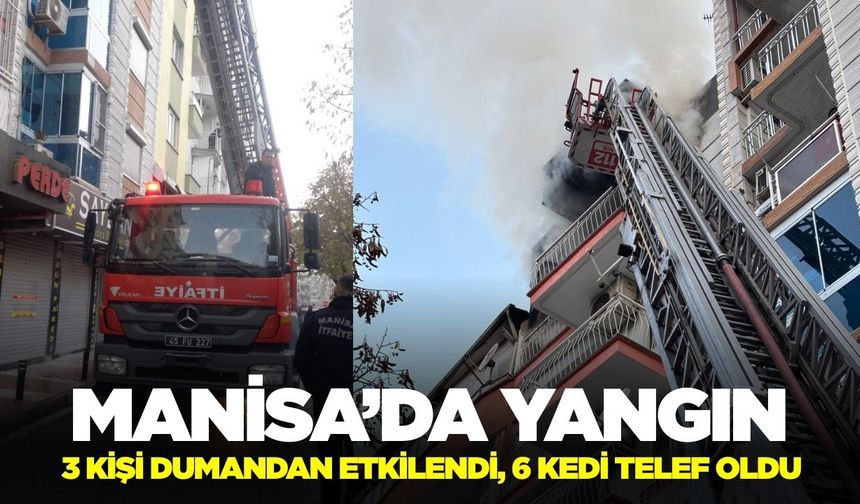 Manisa'da korkutan ev yangını: 3 kişi hastaneye kaldırıldı