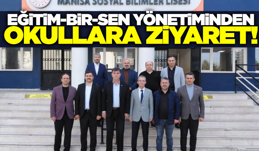 Eğitim-Bir-Sen yönetimi, üç okulda sorunları yerinde dinledi