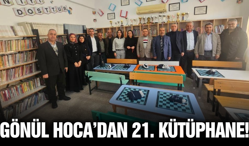 Türkçe öğretmeni Gönül Kovan Gürakan’dan 10 yılda 21 kütüphane