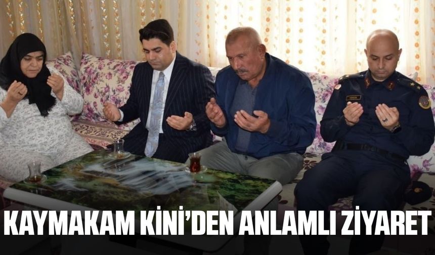 Ahmetli Kaymakamı'ndan Şehit Annesine Geçmiş Olsun Ziyareti