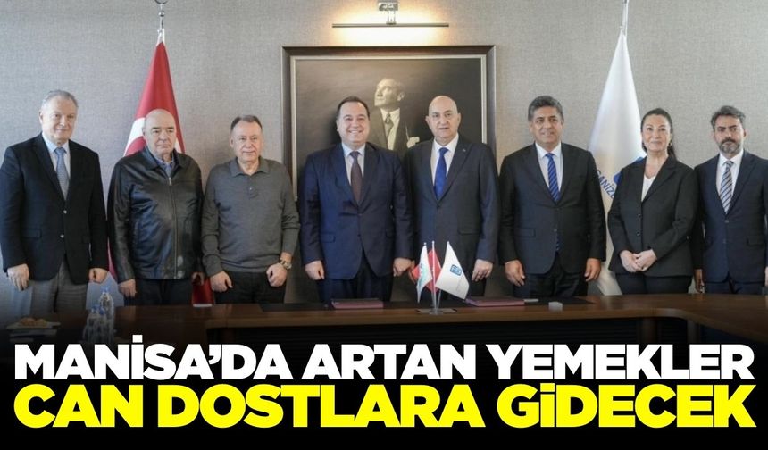 Manisa’da örnek iş birliği: Artan yemekler can dostlara ulaşacak