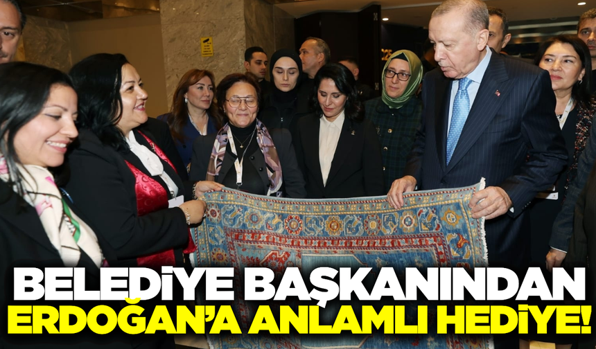 Manisa'da belediye başkanından Cumhurbaşkanı Erdoğan'a hediye!