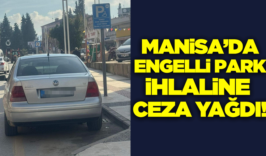 Manisa'da engelli park ve rampalarına özel denetim