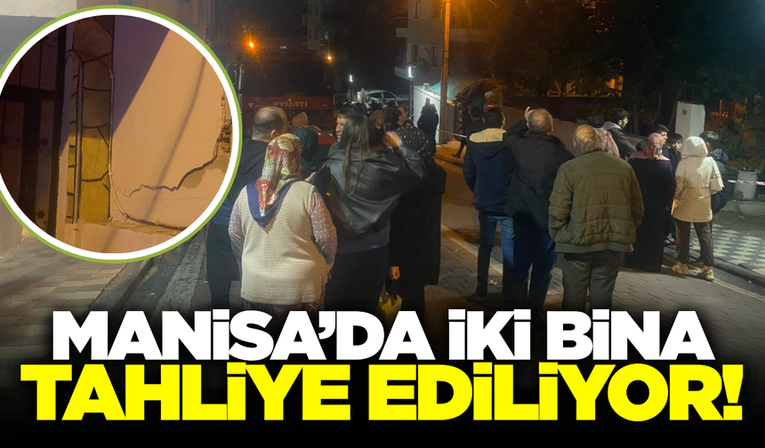 Manisa'da İnşaat Çalışması Nedeniyle Yan Binalarda Çatlaklar Oluştu!