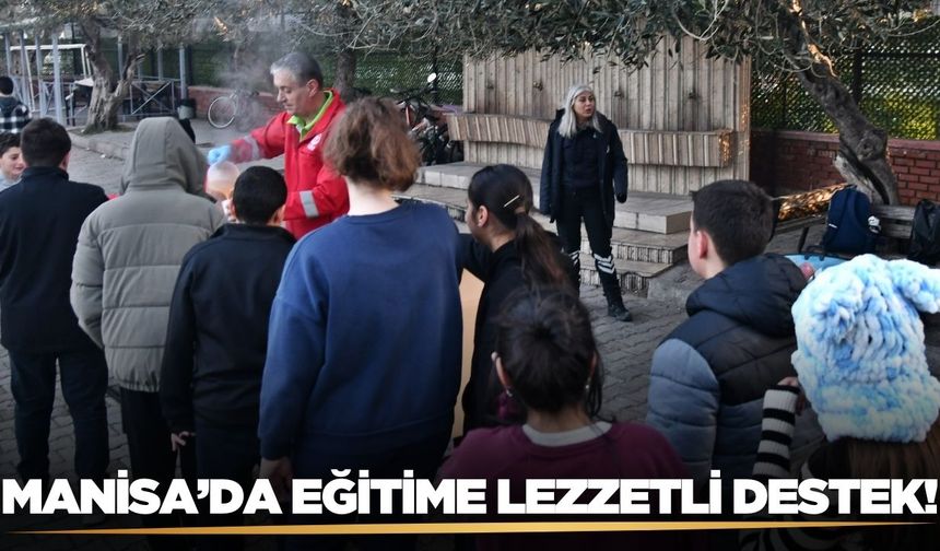 Manisa'da Yerli Malı Haftası’nda içleri ısıtan ikram