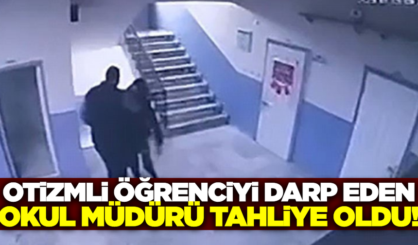 Manisa'da otizmli öğrenciyi merdivenden iten okul müdürü tahliye edildi