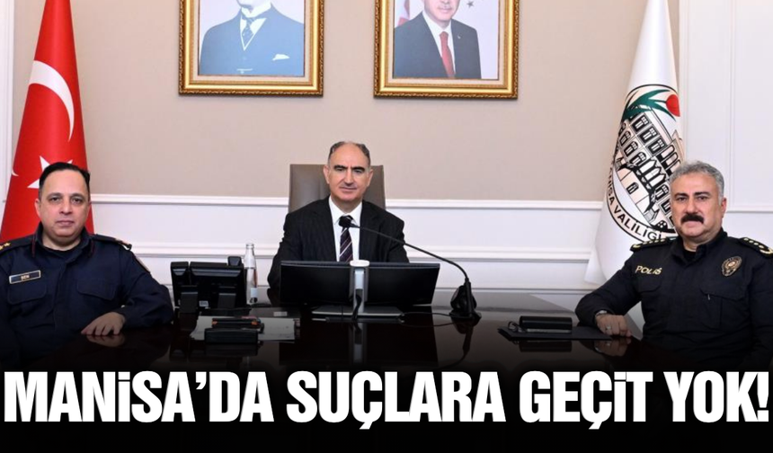Manisa Valisi Özkan Kasım ayı asayiş raporunu açıkladı