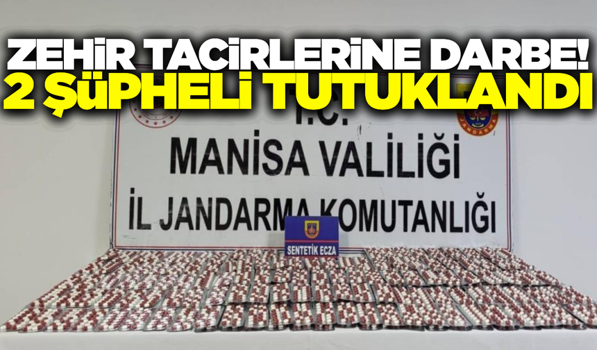 Manisa'da uyuşturucu operasyonu: 3 bin 644 sentetik ecza ele geçirildi