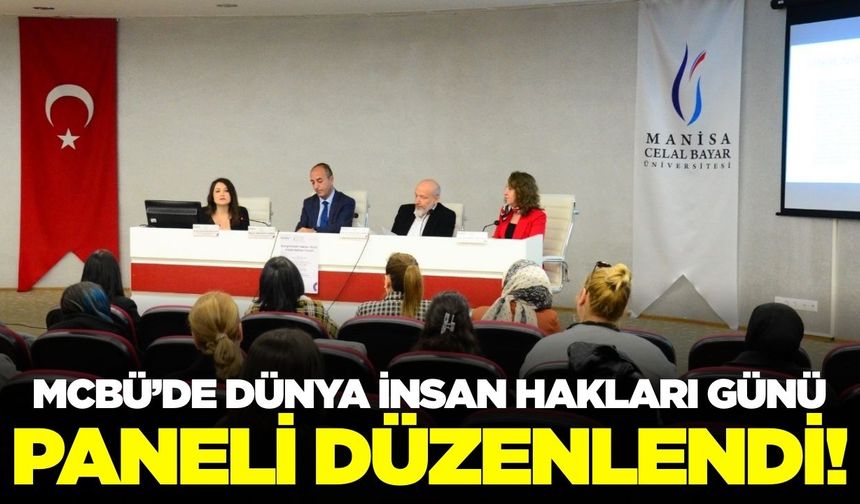 Manisa'da "İnsan Hakları" konulu panel düzenlendi