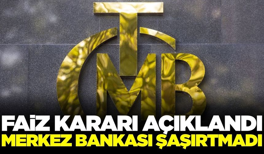 Merkez Bankası yılın son faiz kararını açıkladı