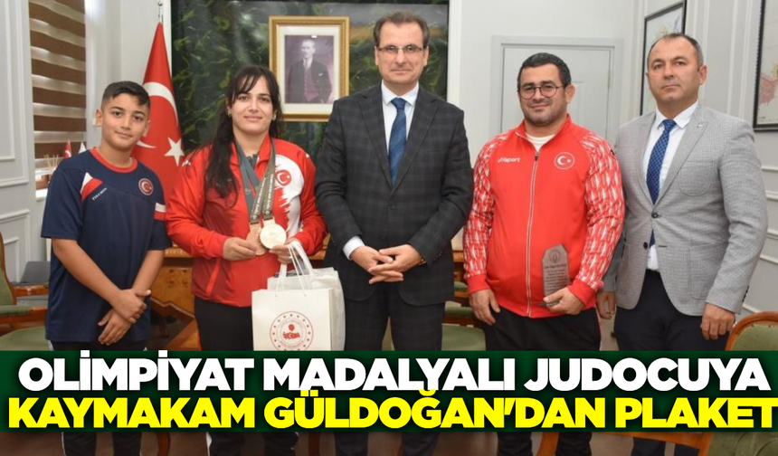 Kaymakam Güldoğan, Milli judocuyu makamında ağırladı