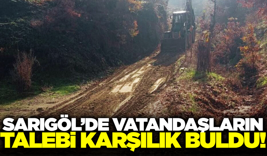 Sarıgöl'ün kırsal mahalle yolları yenileniyor