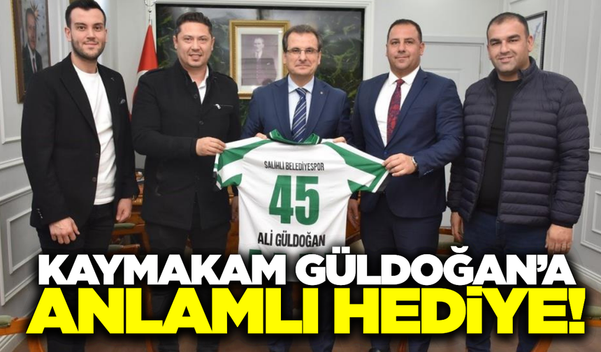 Salihli Belediye Spor Kulübü’nden Kaymakam Güldoğan’a ziyaret