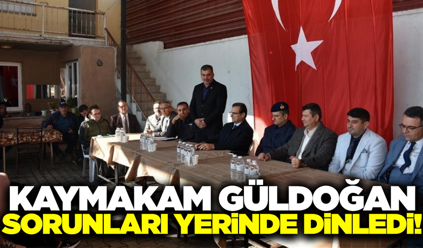 Kaymakam Güldoğan, 3 mahalleyi ziyaret etti!