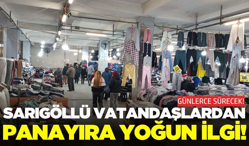 Sarıgöl panayırına vatandaşlardan yoğun katılım!