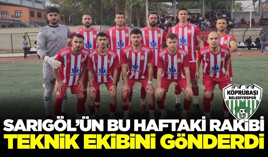 Sarıgöl'ün bu haftaki rakibinde şok ayrılık