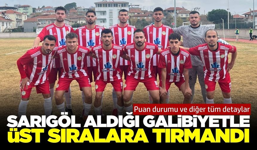 Sarıgöl'ün grubunda 3. hafta sona erdi