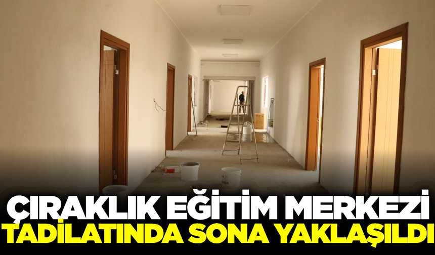 Saruhanlı'da Çıraklık Eğitim Merkezi'nde geri sayım!