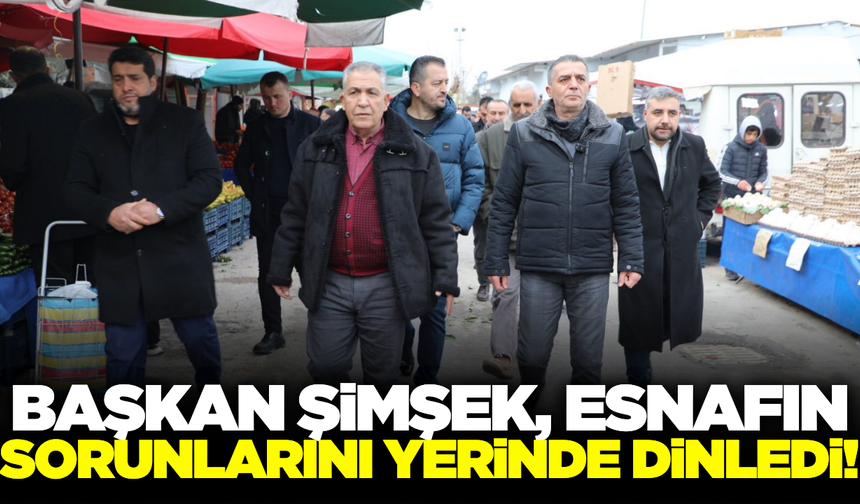 Şehzadeler Belediye Başkanı Hakan Şimşek, esnafla bir araya geldi!