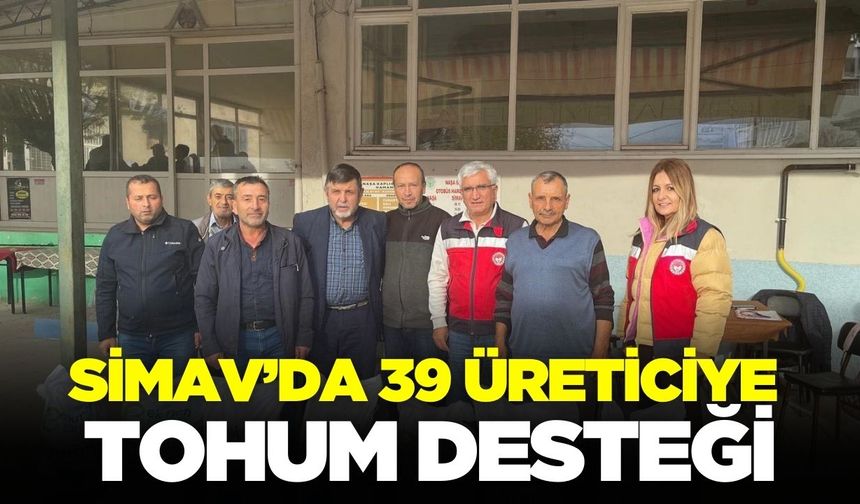 Simav’da üreticilere yem bezelyesi tohumu desteği