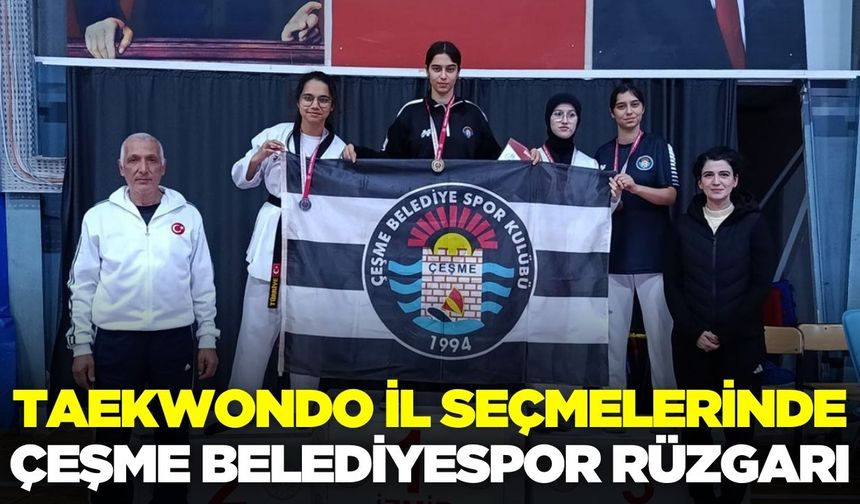 Çeşme Belediyesporlu sporcular, performanslarıyla kürsüyü boş bırakmadı