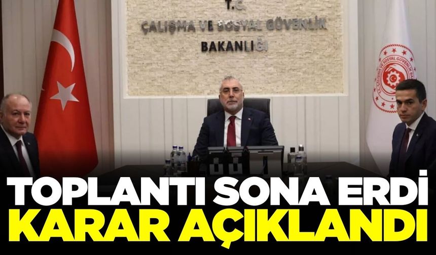 Asgari Ücret Tespit Komisyonu'ndan karar çıktı!