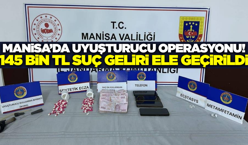 Manisa'da uyuşturucu sevkiyatına jandarma engeli