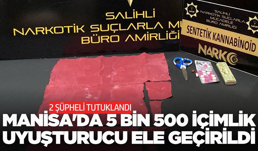 Salihli'de uyuşturucu operasyonu: 2 tutuklama