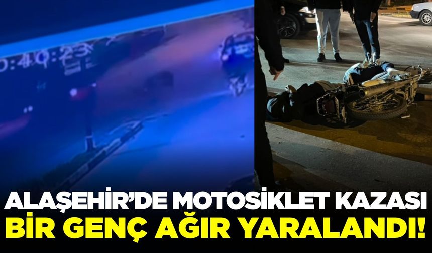 Alaşehir'de motosiklet kazası: 2 yaralı