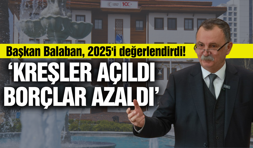 Başkan Balaban; "2026 Yılı Yunusemre’de Proje Yılı Olacak”