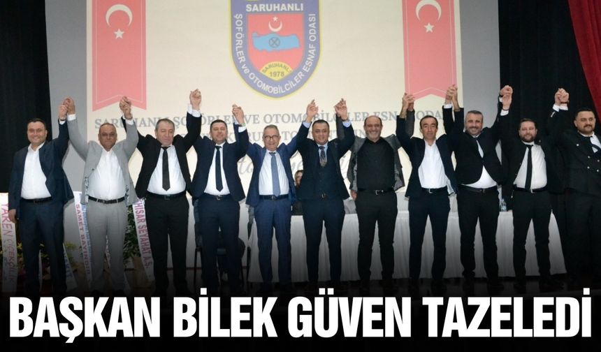 Şoförler Odasında Başkan Bilek 3. kez seçildi