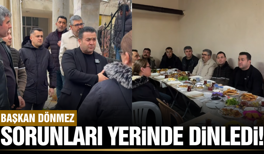 Başkan Dönmez, mahalle sakinlerini dinledi!