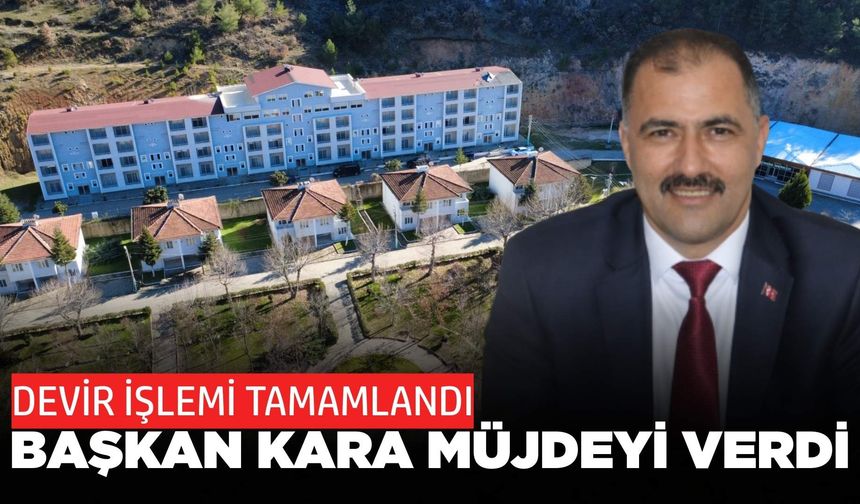 Başkan Kara'dan Hisar Kaplıcaları müjdesi!