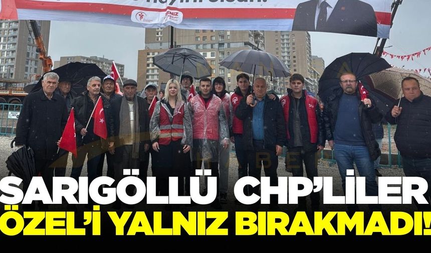 Sarıgöl CHP teşkilatı genel başkanına destek oluyor