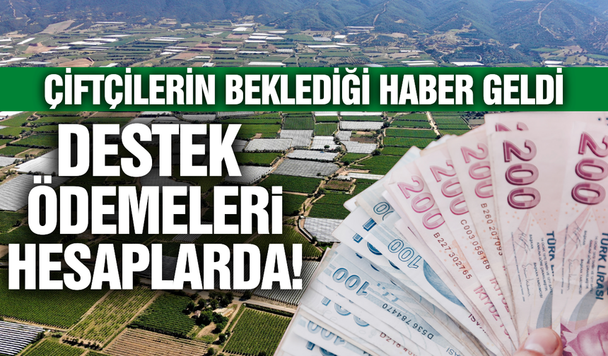 Çiftçilere 1,6 milyar liralık dev destek!