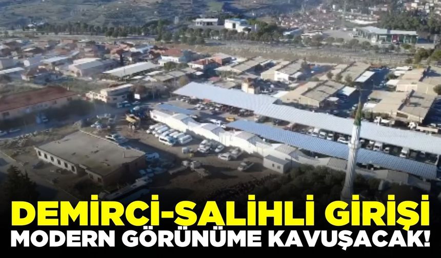 Demirci-Salihli girişine modern dokunuş